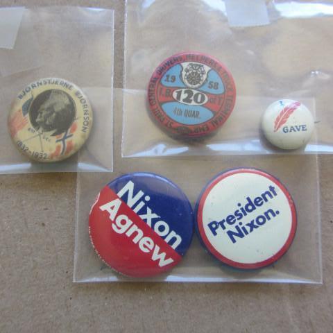 lot 147 image: Political, Union Pins