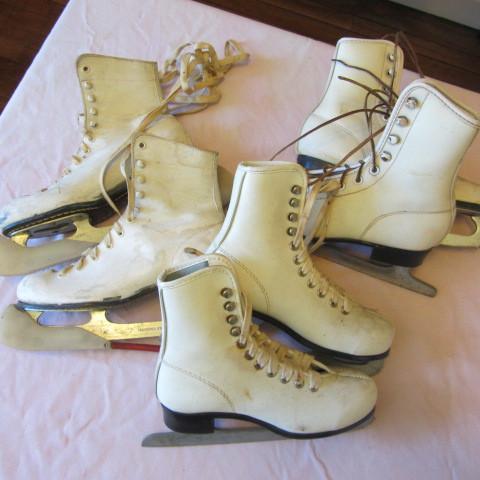 lot 187 image: Leather Ice Skates