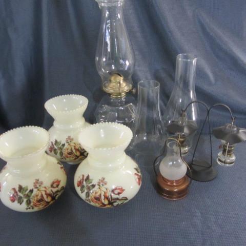 lot 194 image: Kerosene Lamp Parts
