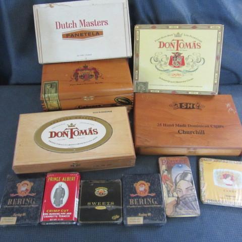 lot 198 image: Cigar Tins and Boxes