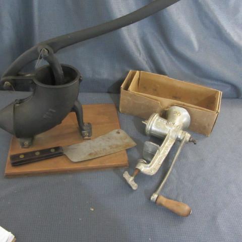 lot 202 image: Sausage Stuffer, Grinder