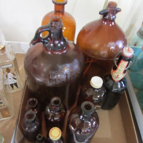 lot 216 image: Amber Bottles