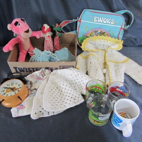 lot 240 image: Garfield, Doll, Pink Panther