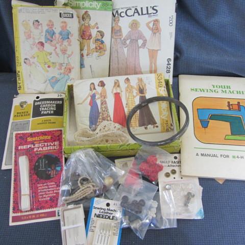 lot 258 image: Sewing Notions and Book