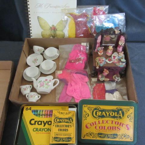 lot 270 image: Tea Set, Crayon Tin