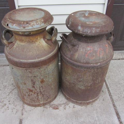 lot 308 image: Milk Cans