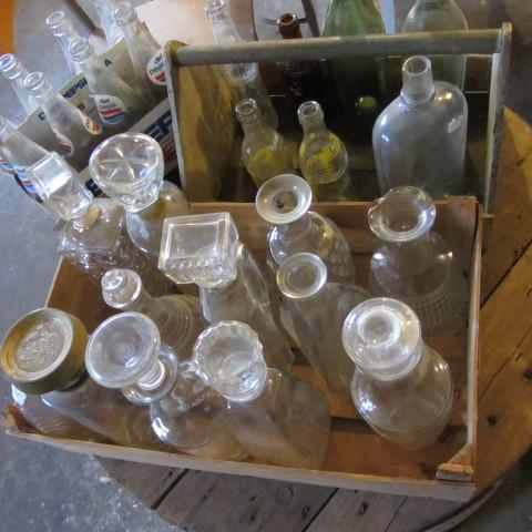 lot 71 image: Decanters, Soda Bottles