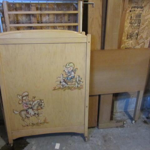 lot 75 image: Crib and Bed