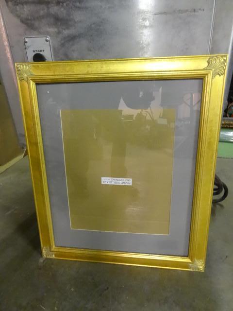 lot 11 image: Gold finish frame. 20 x 24. With ma...