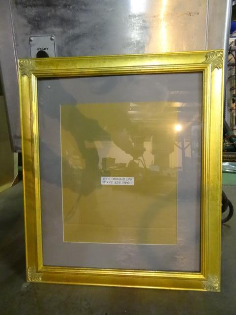 lot 19 image: Gold finish frame. 20 x 24. With ma...