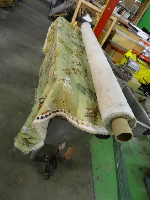 lot 23 image: Roll of fabric. Hunting...