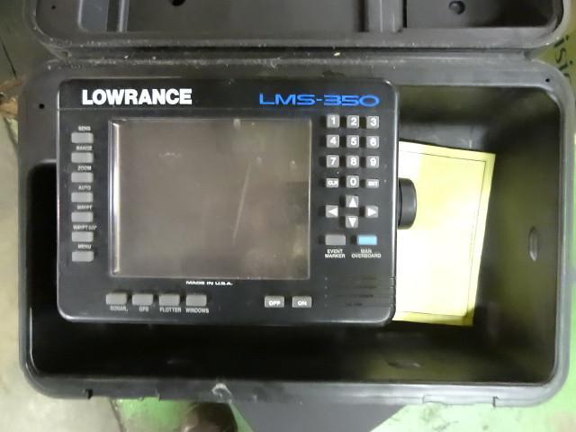 lot 31 image: Lowrance LMS-350 fish finder in cas...