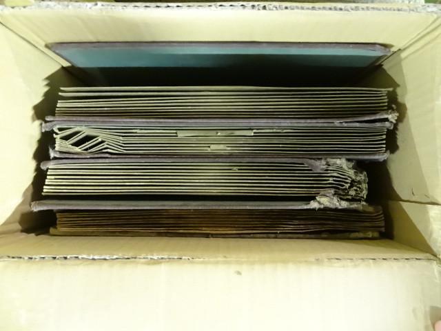 lot 36 image: Box of vintage records. 78s...