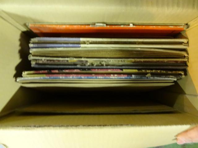 lot 37 image: Box of vintage records. 78s...