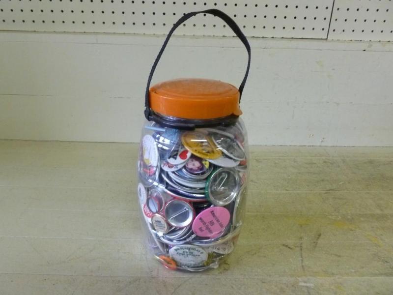 lot 162 image: Large plastic jug filled with colle...