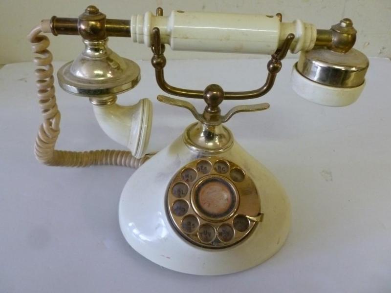 lot 210 image: Rotary desk top telephone, appears ...