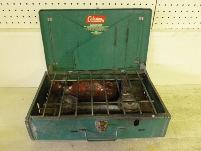lot 22 image: Coleman model 425E two burner campi...