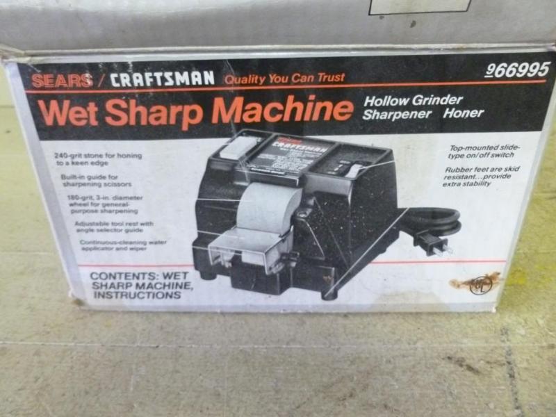 lot 25 image: Sears Craftsman wet knife sharpenin...