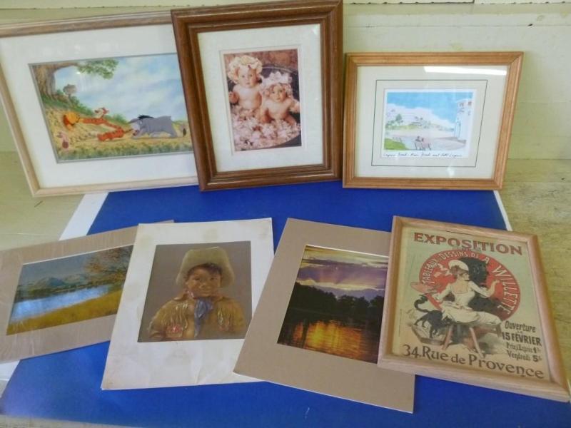 lot 250 image: Large lot of six decorative picture...