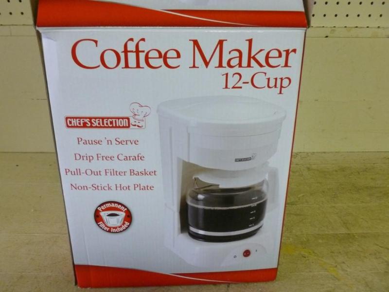 lot 27 image: Chef Selection 12-cup coffee maker,...