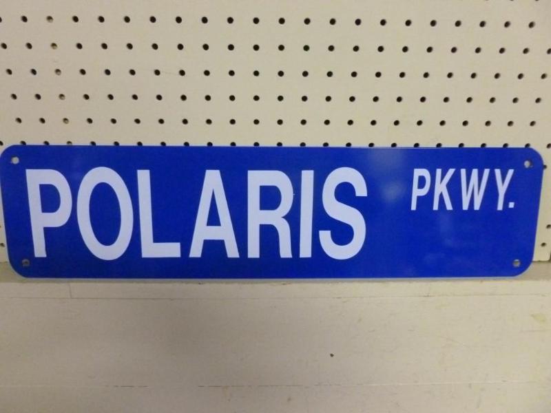 lot 47 image: Polaris heavy gage metal sign that ...