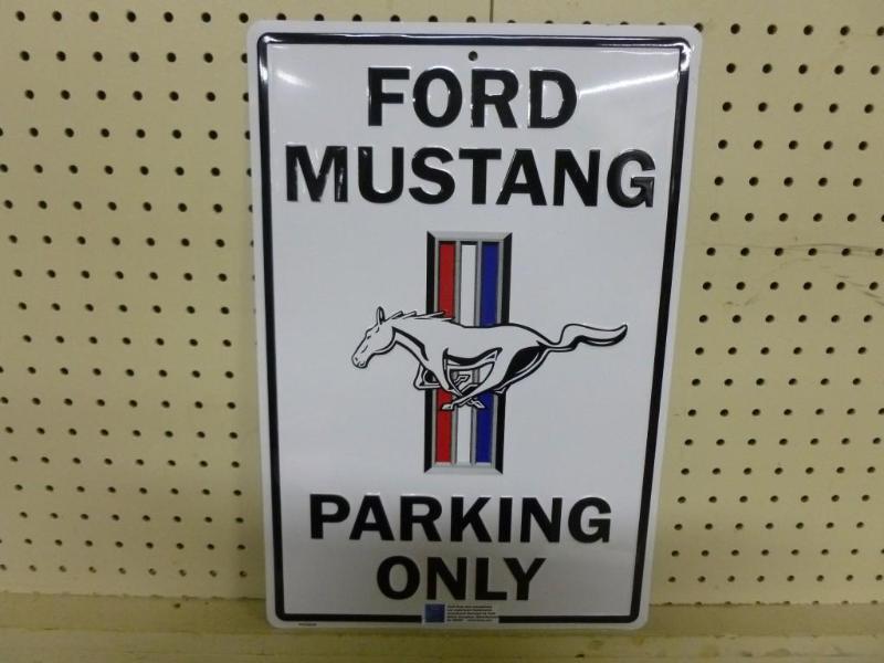 lot 64 image: Ford Mustang Parking Only embossed ...