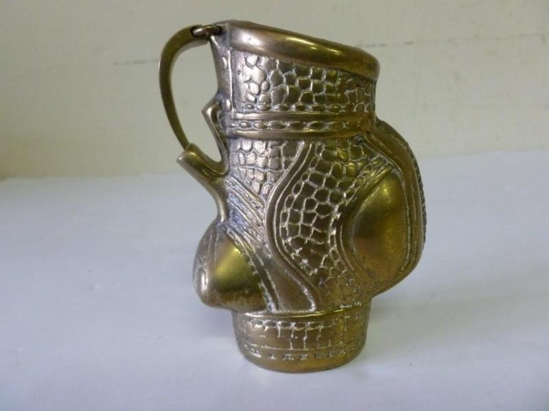 lot 94 image: Vintage cast brass golf club bag, m...
