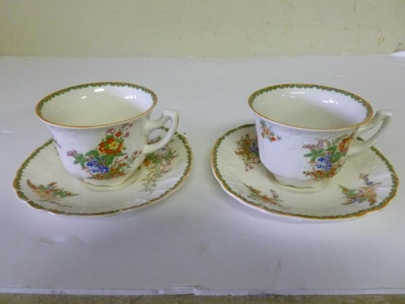 lot 97 image: Lot of two Myott porcelain cups and...
