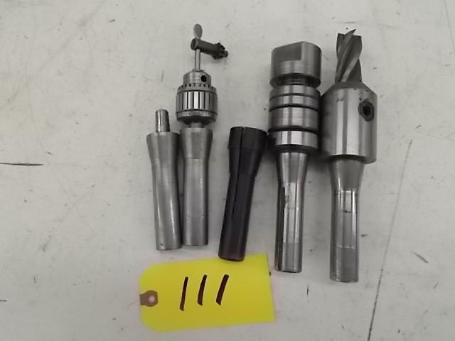 lot 111 image: (5) R8 Tool Holders with Tools...