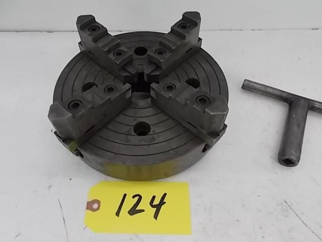 lot 124 image: Skinner 108 8 78" 4 Jaw Chuck...
