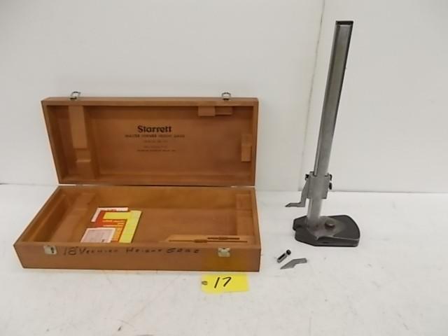 lot 17 image: Starrett #254 18" Height Gage...