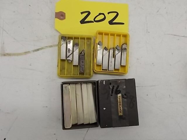 lot 202 image: 516" Carbide Tipped Lathe Cut...