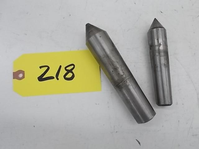 lot 218 image: (2) Lathe Dead Centers...