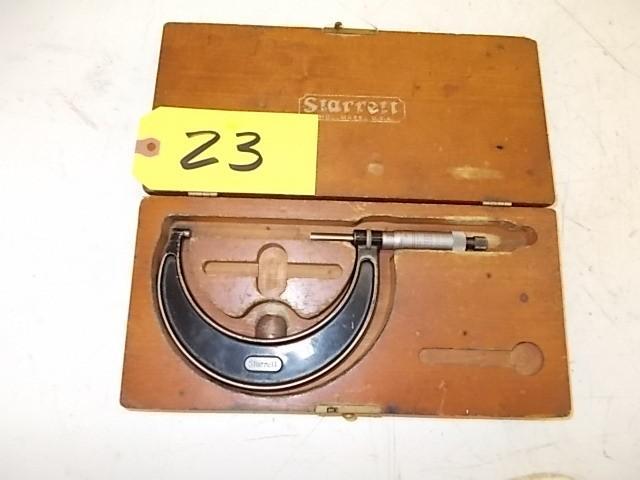 lot 23 image: Starrett 3"-4" Micrometer...