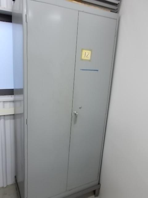 lot 230 image: Lyon 2 Door Metal Cabinet 21 x 36 w...