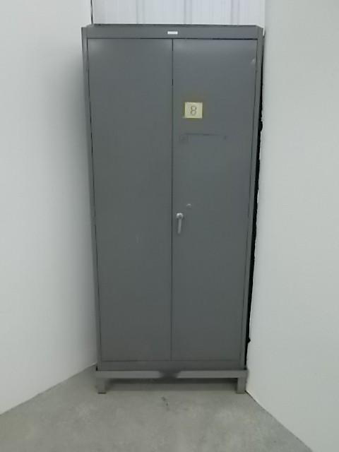 lot 232 image: Lyon 2 Door Metal Cabinet 21 x 36 w...