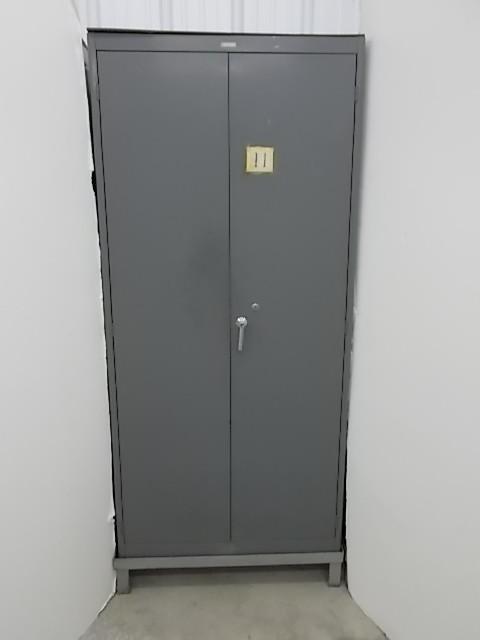lot 233 image: Lyon 2 Door Metal Cabinet 21 x 36 w...