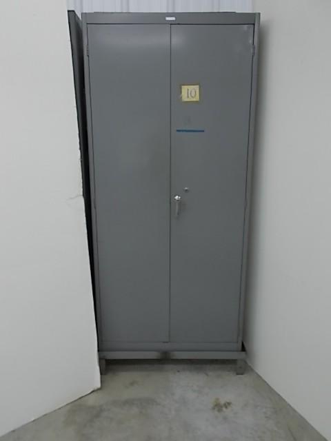 lot 234 image: Lyon 2 Door Metal Cabinet 21 x 36 w...