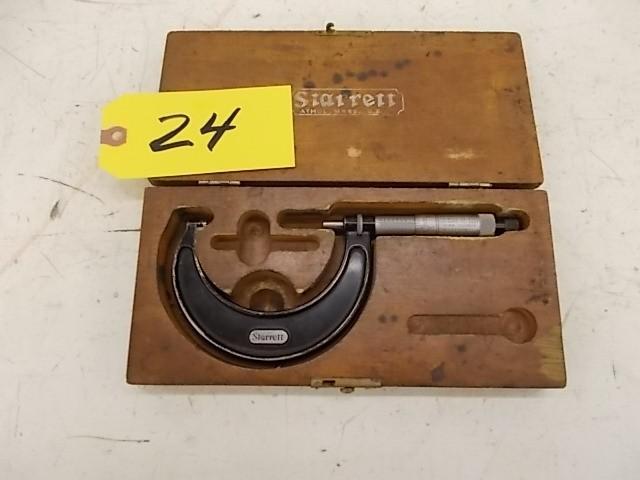 lot 24 image: Starrett 2"-3" Micrometer...