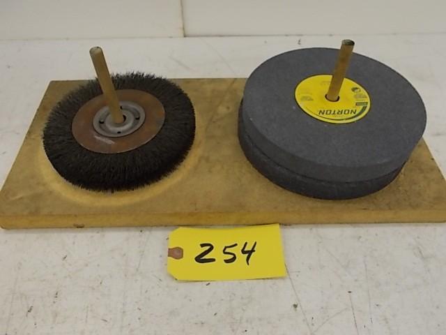 lot 254 image: (2) Norton 8" x 1" Grindi...