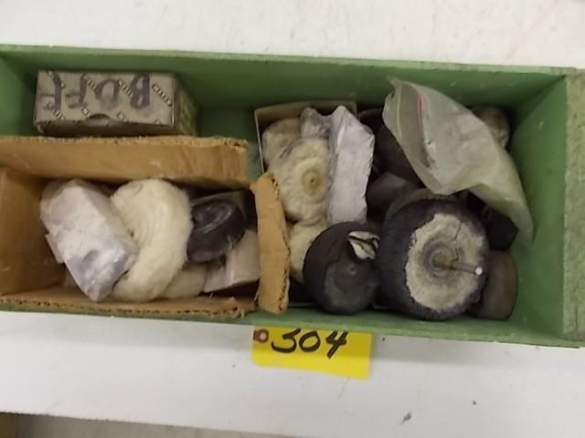 lot 304 image: Asstd Buffing Wheels & Compoun...