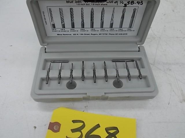 lot 368 image: MR Carbide Bur Set &quotA" Ma...