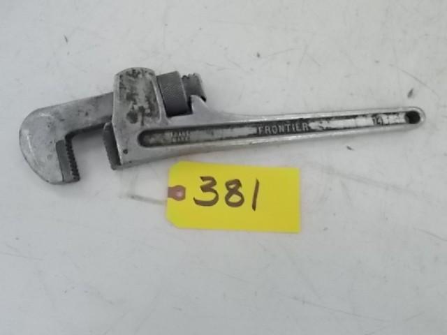 lot 381 image: Frontier 14" Aluminum Pipe Wre...