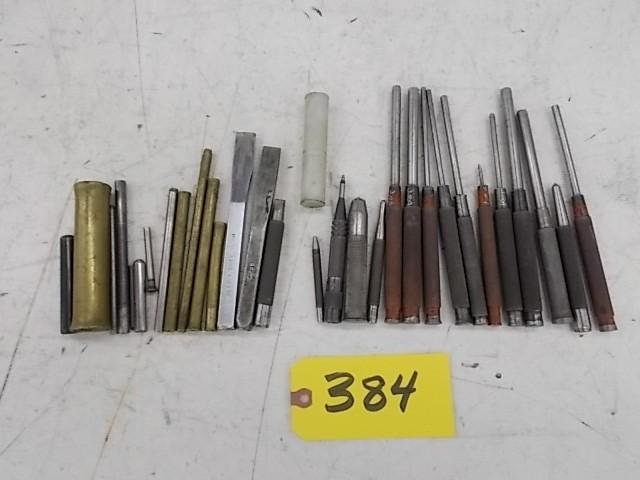 lot 384 image: Asstd Punches, Chisels, & Drif...