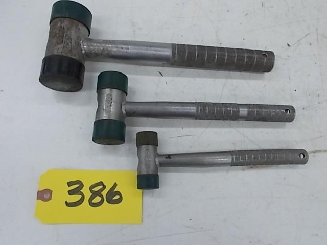 lot 386 image: (3) Plastic Face Hammers...