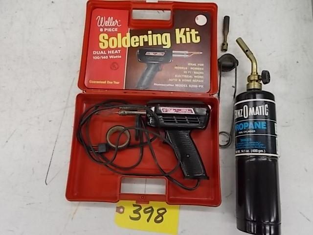 lot 398 image: Weller Soldering Gun & Berns-O-...