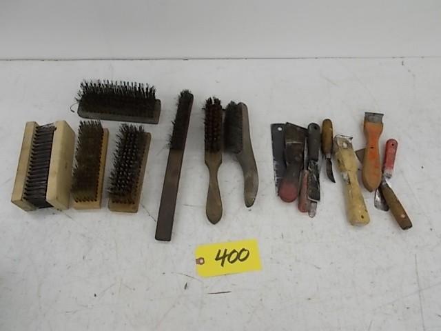 lot 400 image: Assts Wire Brushes & Misc....