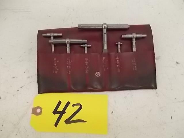 lot 42 image: Starrett Telescopic Micrometer Set,...