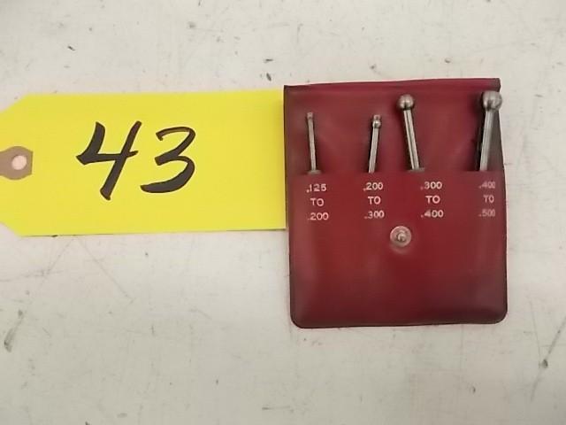 lot 43 image: Starrett Small Hole Gages...