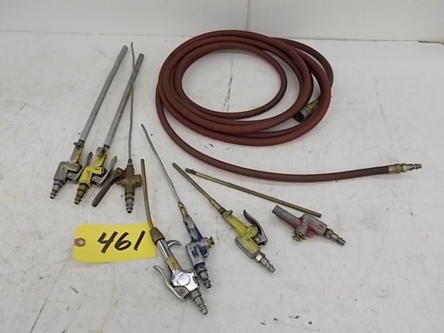 lot 461 image: Asstd Blow Guns & Air Hose...